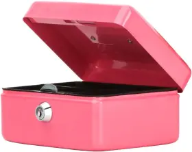 QH1506XS DECALLER Cash Box Key Lock Pink