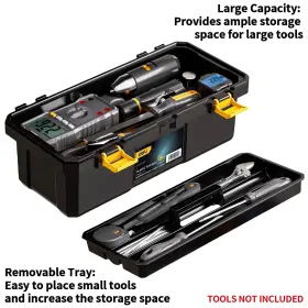 944094974448 DELI Tool Box Tray Dual Lock Secured Pla #2