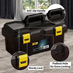 944094974448 DELI Tool Box Tray Dual Lock Secured Pla #3