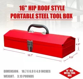 445010370355 DMC Hip Roof Steel Tool Box Latch #2