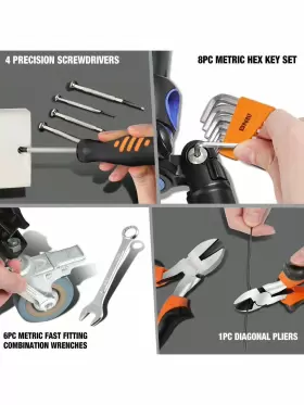 629721848526 DNA MOTOR Mechanic Repair Toolbox Wrenches Plier #2