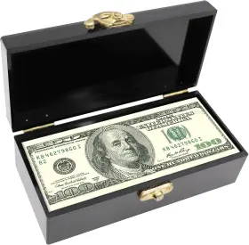 0098 DNOIFNE Acrylic Lockable Cash Box Holder Organizer