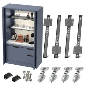 CDS2004 DOLENOR Cabinet Pocket Door Slide Inset Sliding Kit