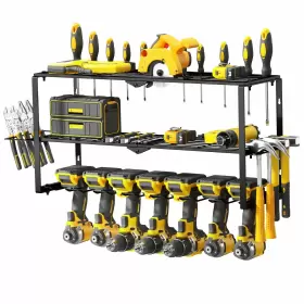 PTO-003 DQAVPFTRE Power Tool Organizer Garage Drill Holders