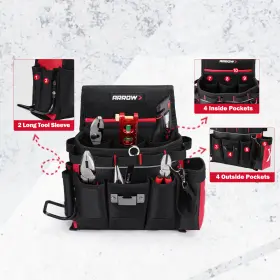 HT09005 DURATECH Arrow Tool Belt Pocket Electrician Utility