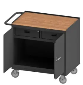 3116-TH-95 DURHAM Tempered Board Top Mobile Cabinet Drawers 3116-TH-95 DURHAM Tempered Board Top Mobile Cabinet Drawers