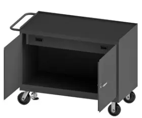 3413-RM-FL-95 DURHAM Drawer Rubber Mat Top Mobile Cabinet