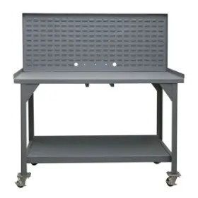 DWBM-3060-BE-LP-95 DURHAM Mobile Workbench Louvered Panel