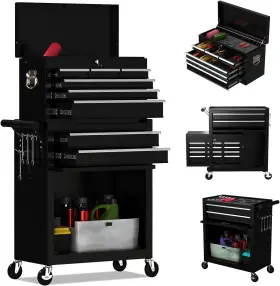 CHEST001 DUSACOM High Rolling Tool Chest Cabinet Storage Box