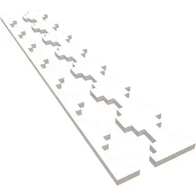 445038616657 EKENA MILLWORK Gypsum Slatwall Panels Pvc