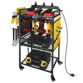 ELECPTOC01 ELECVOZTILE Garage Power Tool Organizer Charging