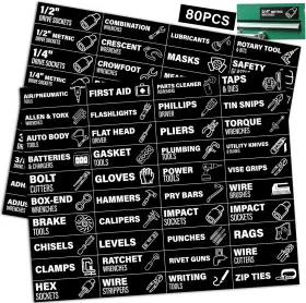XJJMA-1128 ELITESIGN Magnetic Toolbox Labels Tool Chest Icons