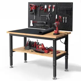 WB0101-PLUS ENJOYWOOD Table Garage Rubber Wood Tableto