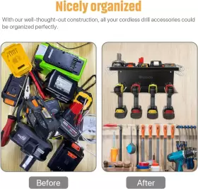 744110472516 ENSAYEER Power Tool Organizer Cordless Drill #2