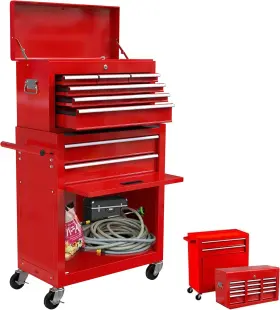 699934725877 ESDDG Rolling Tool Chest Cabinet Wheels Drawers
