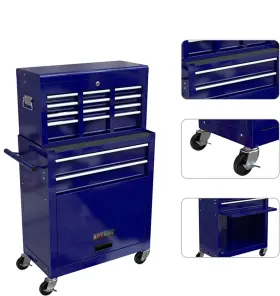 699988561254 ESDDG High Rolling Tool Chest Wheels Storage