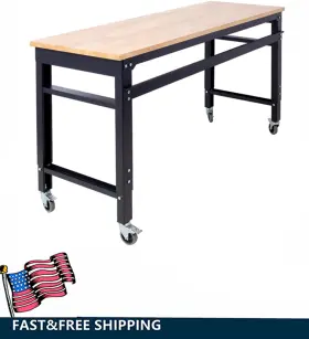 699952266987 ETSG Wood Workbench Garage Workshop Woodworkers