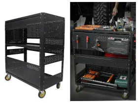 699967625663 ETSG Rolling Utility Storage Tool Steel Pegboard