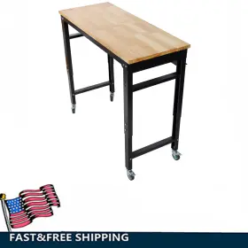 699986238998 ETSG Wood Workbench Top Garage Workshop Tool