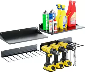 696226913769 FITKIT Floating Power Tool Holder Drill Storage #2