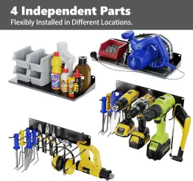 696226913769 FITKIT Floating Power Tool Holder Drill Storage #3