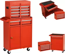 445015385378 FLYING Tool Chest Wheels Rolling Box Drawers