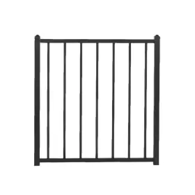 53140358 FORTRESS Deckgate Water Blacksand Galvanized Cap Top