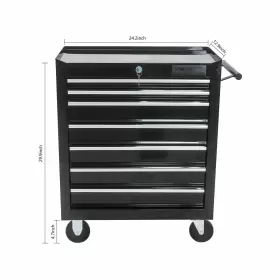 955610006468 FULVARI Rolling Tool Chest Drawer Box Wheels #3