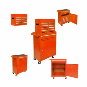 X-1102-5 FULVARI Rolling Tool Chest Drawers Wheels Portabl