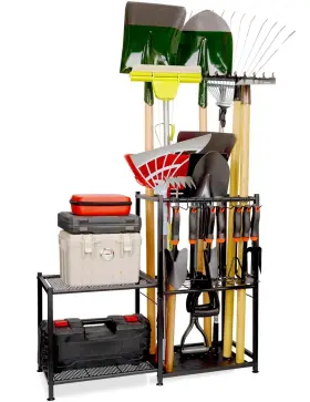 774196506980 FZK Garden Tool Organizer Garage Shelves