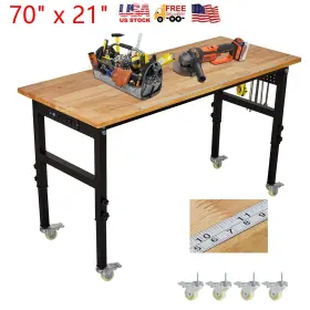 629831482542 GARVEE Workbench Wheels Scales Peg Board Ac Usb