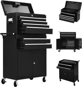 T276REA25055 GARVEE Tool Chest Storage Box Rolling Drawers