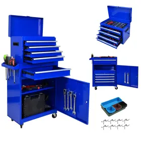 967747978259 GARVEETECH Rolling Tool Chest Drawers Wheels