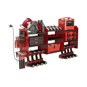 ZT-L-S312476-RED GEAWOKYIE Power Tool Organizer Wall Mount