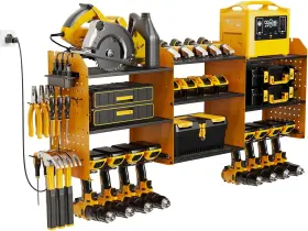 ZT-L-S312476-YELLOW GEAWOKYIE Power Tool Organizer Cordless