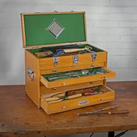 GI-220 GERSTNER Drawer Hobby Machinist Oak Wood Chest Prompt #3