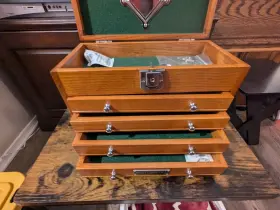 GI-T20 GERSTNER Drawer Hobby Oak Wood Chest #2