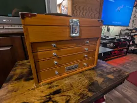 GI-T20 GERSTNER Drawer Hobby Oak Wood Chest #3