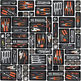 313109615663 GIKLUX Tool Box Organizer Tray Dividers Set Bins