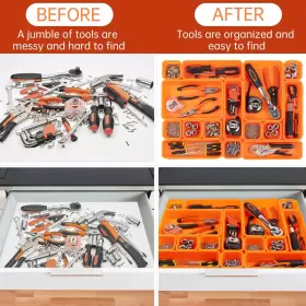 689550749609 GIKLUX Pack Tool Box Organizer Tray Dividers #2