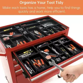 696393860828 GIKLUX Pack Tool Box Organizer Tray Divider Desk #2