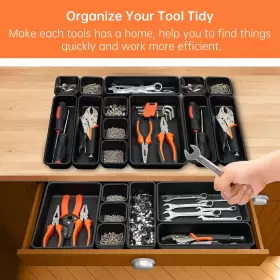 696393860828 GIKLUX Pack Tool Box Organizer Tray Divider Desk #3
