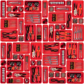 GKUS-003 GIKLUX Pack Tool Box Organizer Tray Dividers Toolbox
