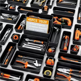 TB-45HEI GIKLUX Tool Box Organizer Tray Dividers Set Cabinet