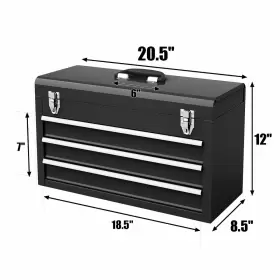 US-2HCST01815 GOPLUS Tool Box Storage Cabinet Garage Mechanic #2