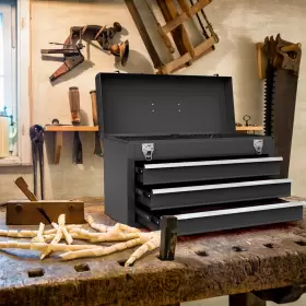 US-2HCST01815 GOPLUS Tool Box Storage Cabinet Garage Mechanic #3