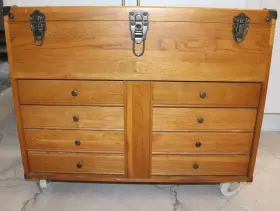 FIT0041C GRIZZLY INDUSTRIAL Solid Oak High Tool Chest Tray
