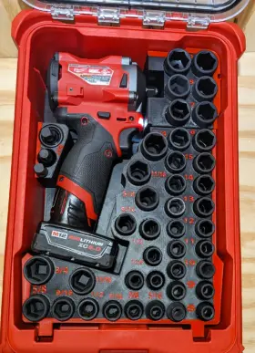 M12-STUBBY-SOCKET-INSERTS-BLK HANDY3DPRINTS Impact Milwaukee