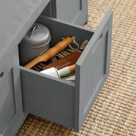 MC-FSR80-SG HAOTIAN Storage Bench Cabinets Drawer Seat #3