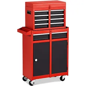 608565126861 HAPPYTOOLS Rolling Tool Chest Storage Cabinet
